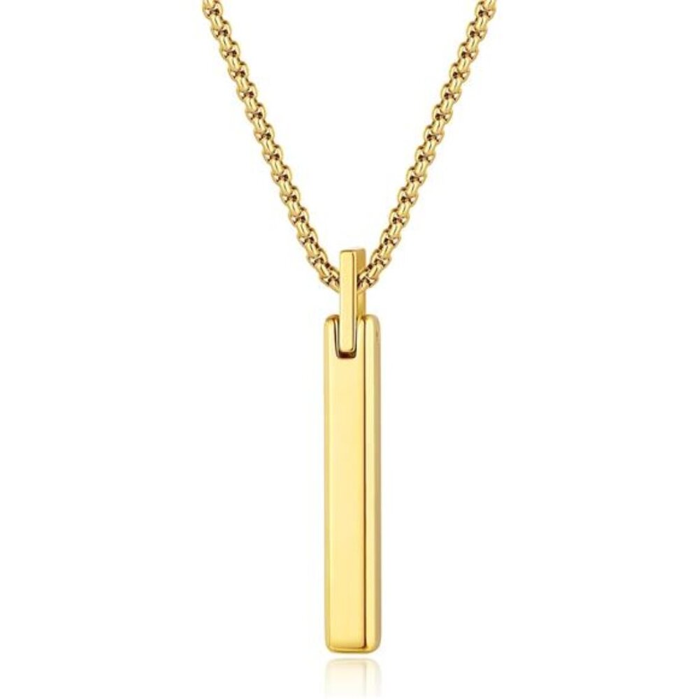 Tungsten Steel Necklace, Gold Necklace Necklace 20"-26"